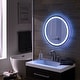 preview thumbnail 3 of 15, Rion Touch LED Anti-Fog Round Vanity Wall Mirror by iNSPIRE Q Modern - Vanity Mirror