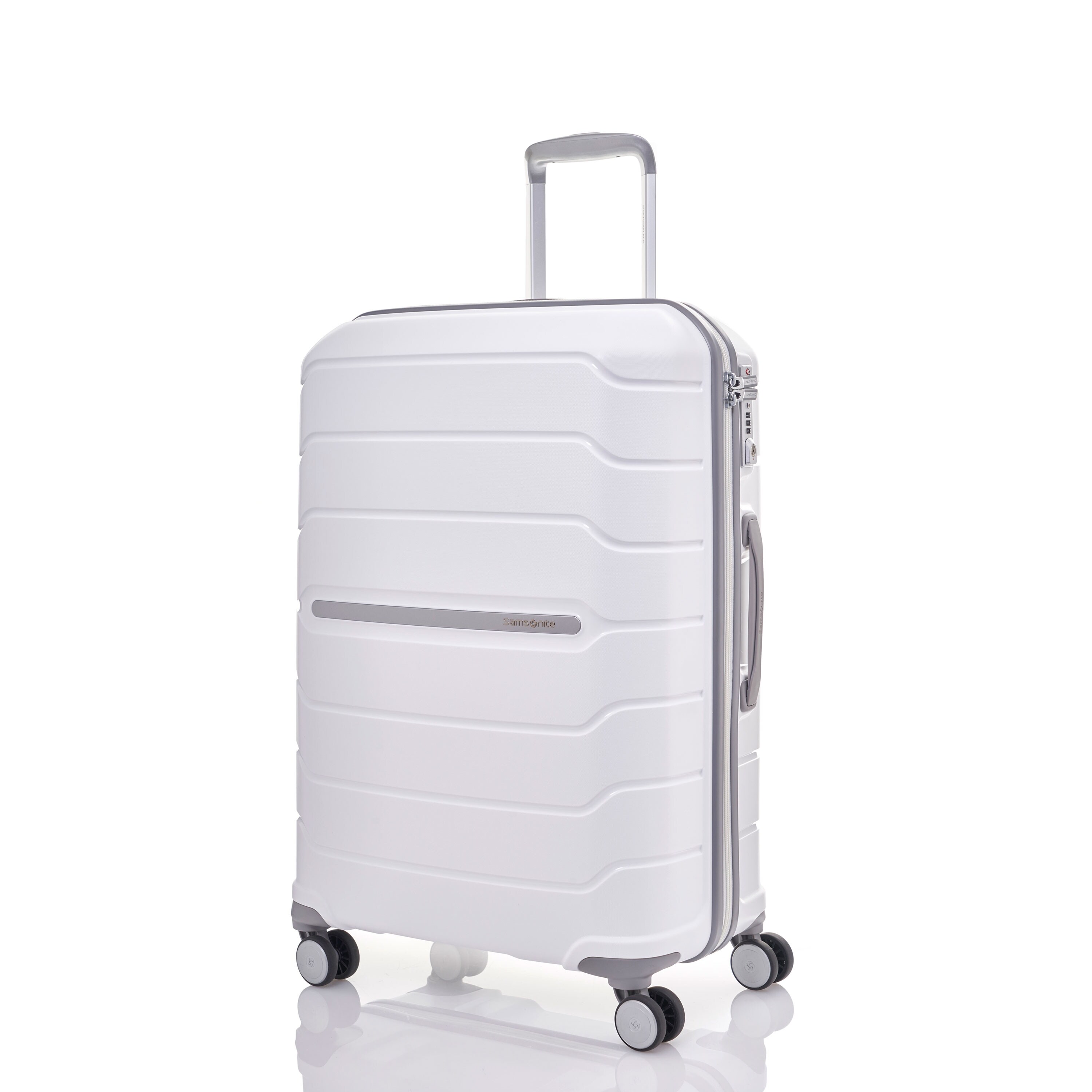 samsonite freeform 21 spinner silver