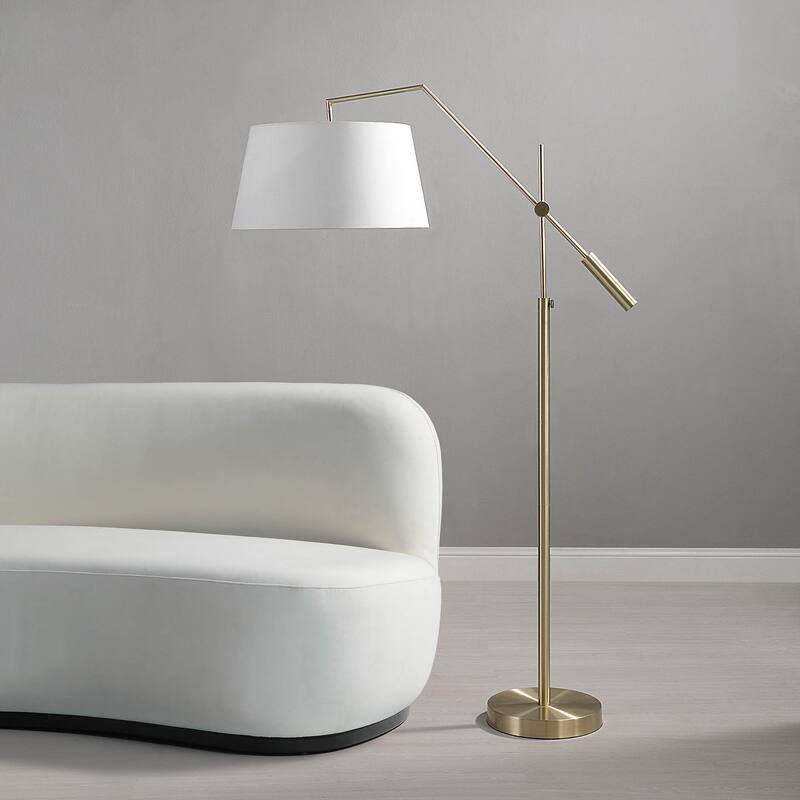 Renwil Claire Floor Lamp - Brass