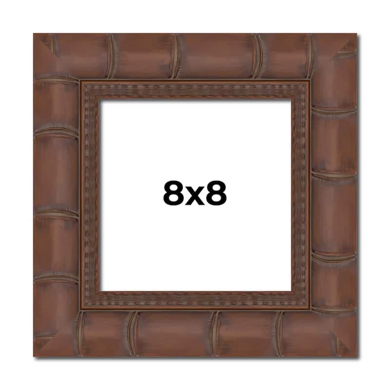 8x8 Frame Pewter Solid Wood Picture Frame Width 1.625 Inches | Interior Frame Depth 0.6875 Inches