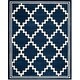 preview thumbnail 4 of 35, SAFAVIEH Handmade Chatham Nadine Modern Wool Rug 8' x 10' - Navy/Ivory - Rectangle