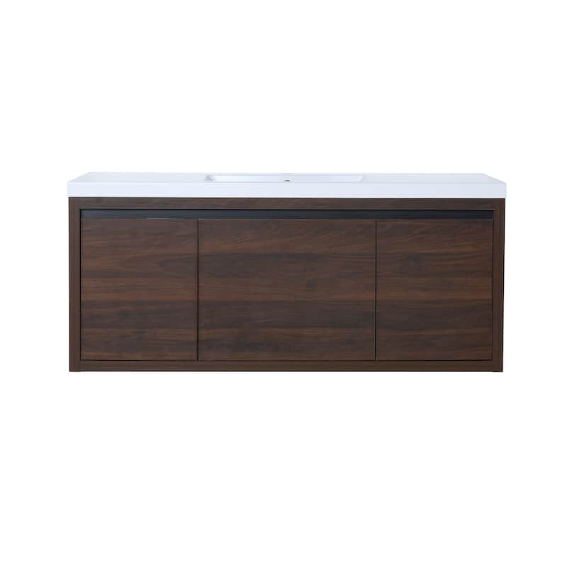 48 inch Bathroom Vanity with White Resin Top and Basin