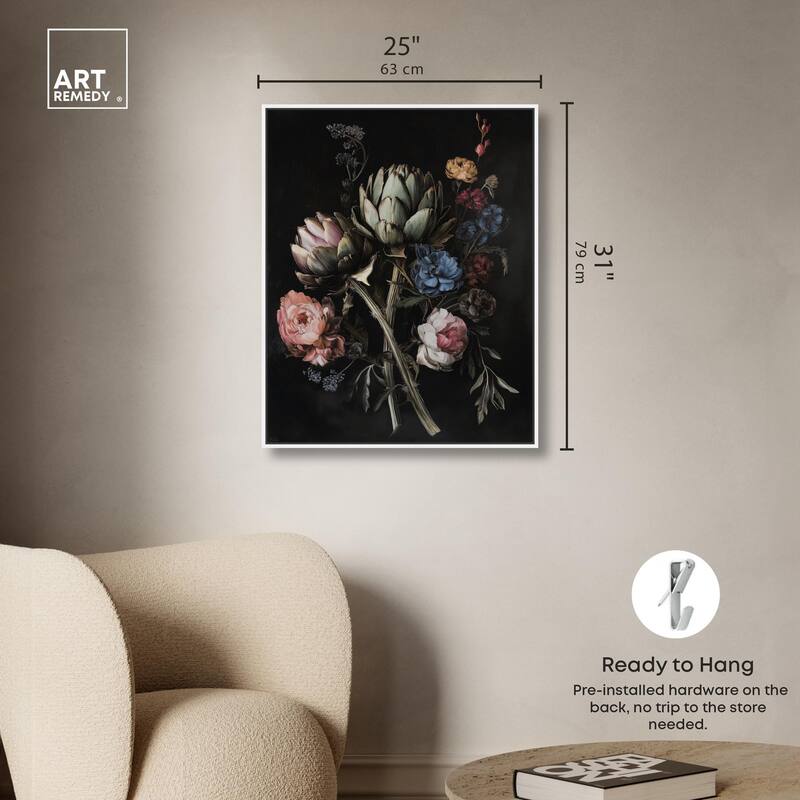 Moody Artichoke III Canvas by Art Remedy