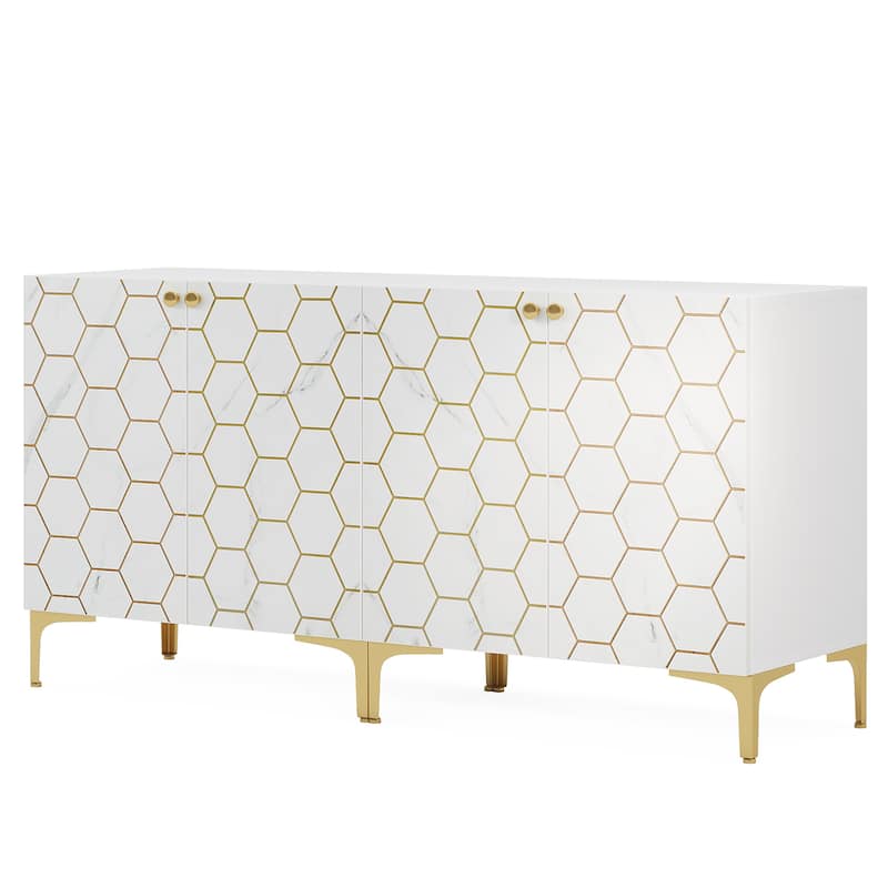 31.5'' Modern Accent Storage Cabinet for Living Room Kitchen (Set of 2 )