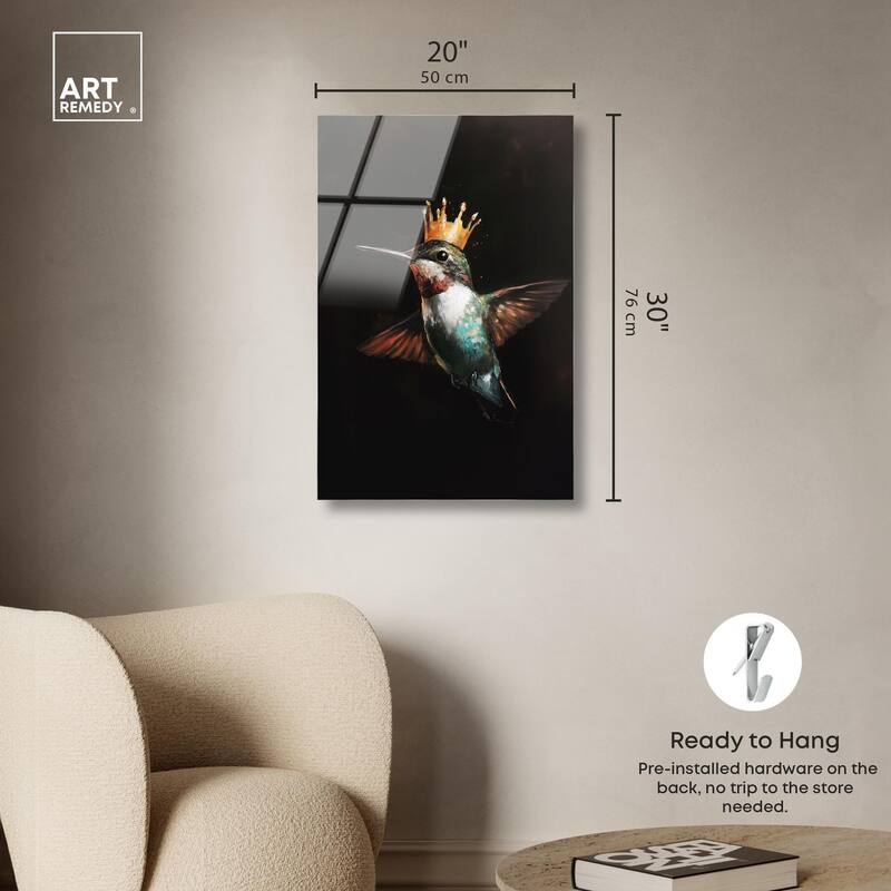 Royal Bird II Acrylic by Art Remedy, Ready to Hang