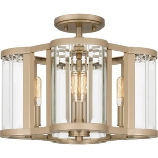 Quoizel Semi-Flush Mount 4-Light Semi-Flush Mount in Bronze Gold