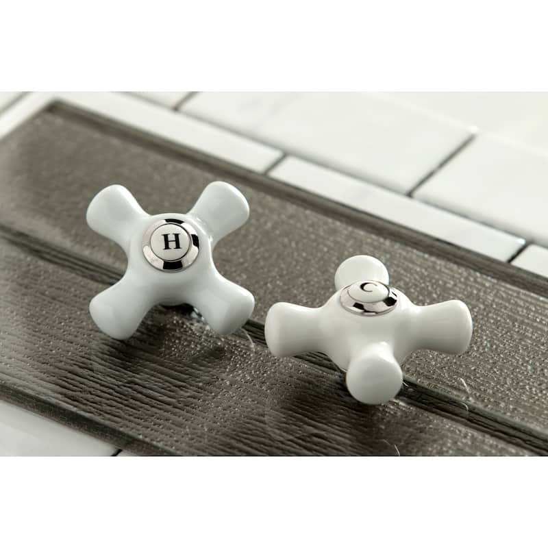 Heritage Two-Handle 3-Hole Wall Mount Bathroom Faucet