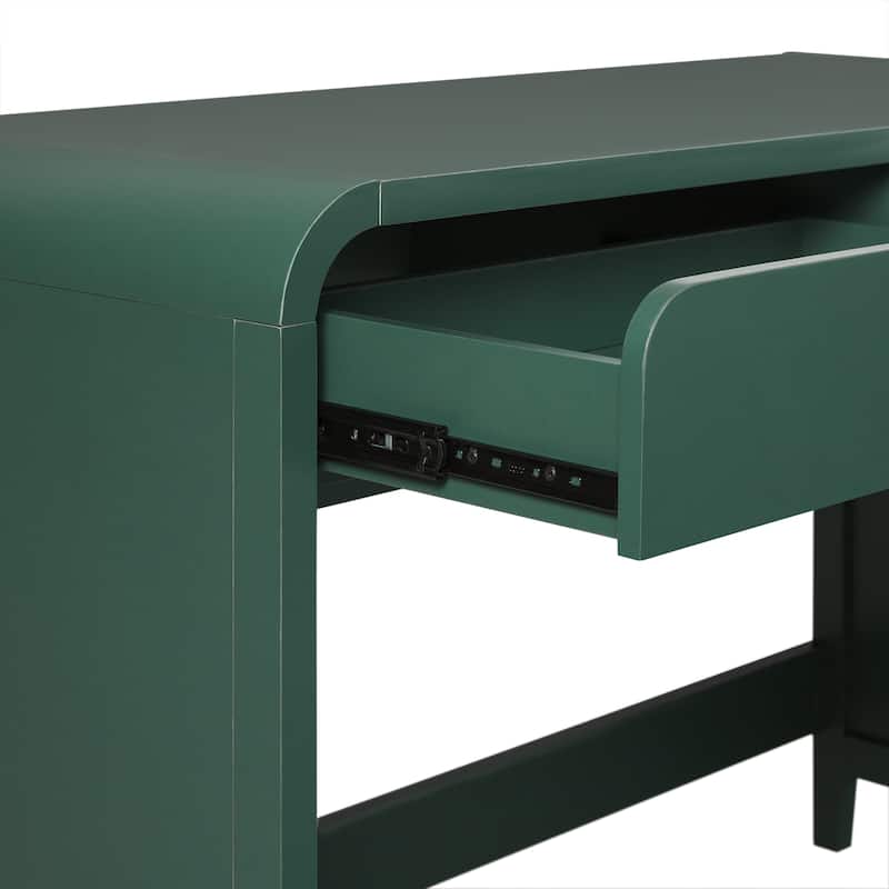 Walker Edison Modern Curve Design Writing Desk