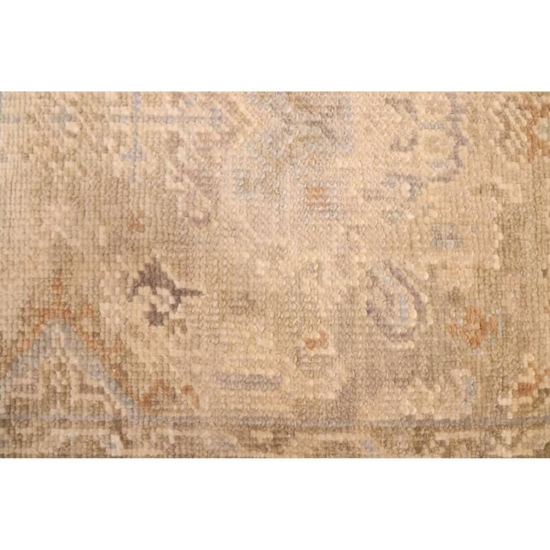 ECARPETGALLERY Hand-knotted Kavya Oushak Light Khaki Wool Rug - 5'10 x 8'11