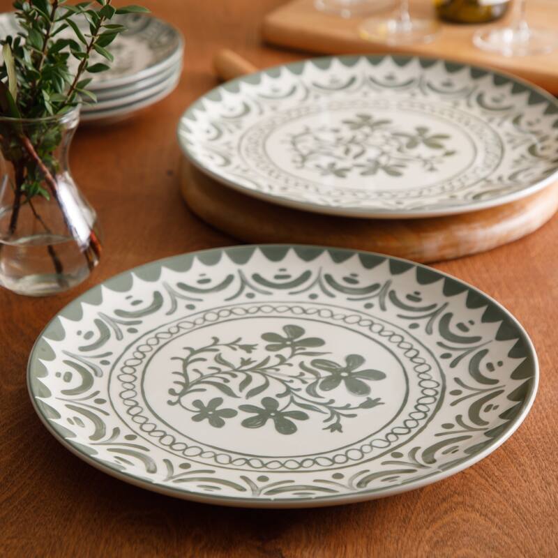 Bloomhouse - 2-Time Oprah's Favorite Things Valencia Flor 2 Piece 13" Serving Platter Set
