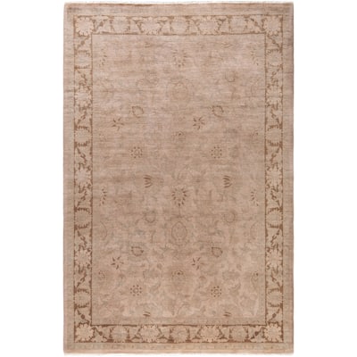 Overdyed One-of-a-Kind Hand-Knotted Area Rug - Beige - 4' 2" x 6' 5"