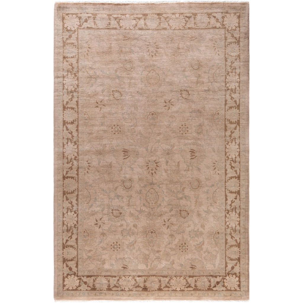 Overdyed One-of-a-Kind Hand-Knotted Area Rug - Beige - 4' 2" x 6' 5"