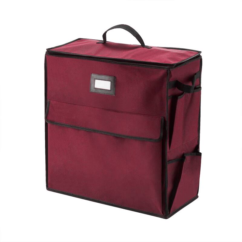 Elf Stor Gift Bag Organizer 21X10.5X20.5 Heavy Duty Canvas Holiday Storage - 21 x 10.5 x 20.5 inches