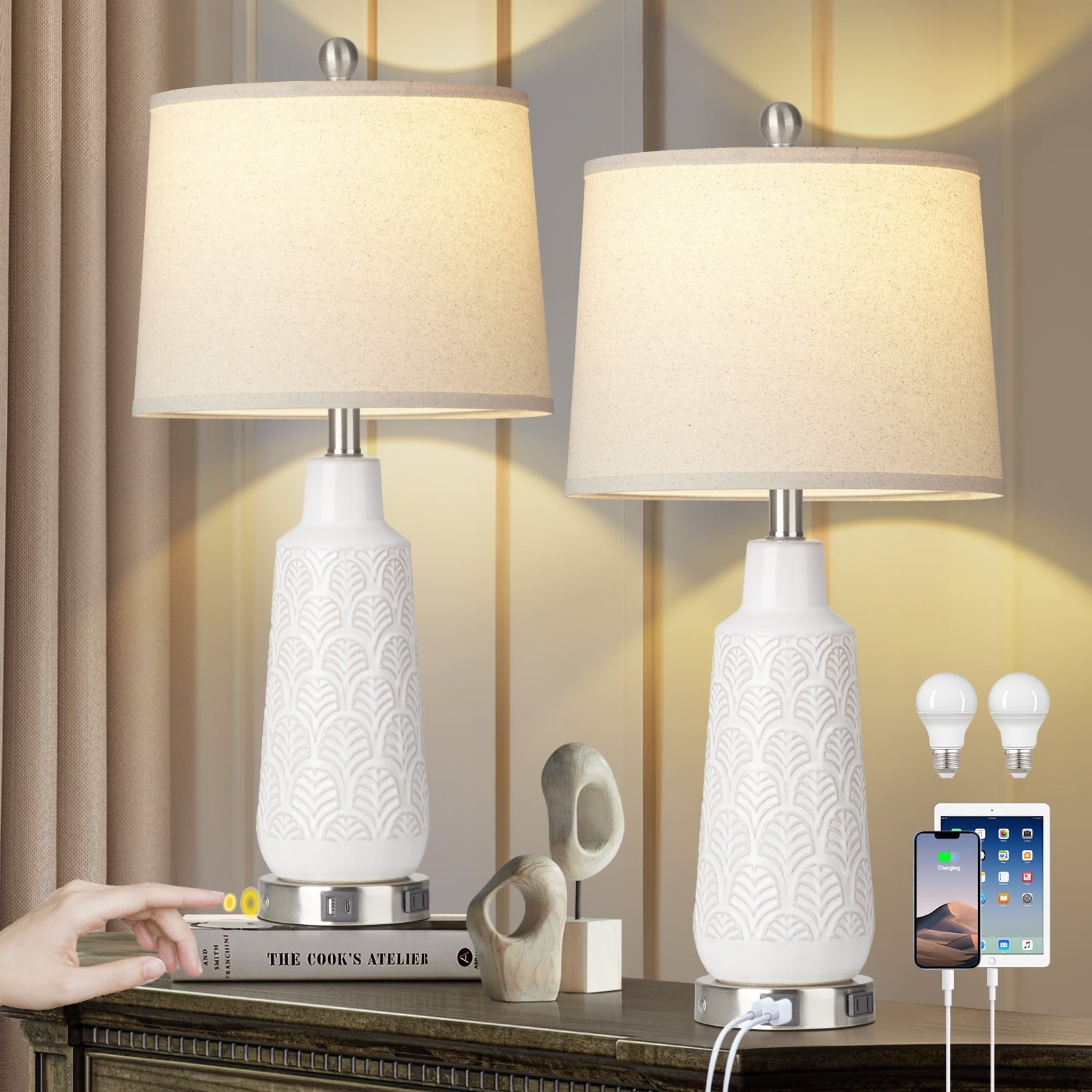 Ginkgo table lamp top