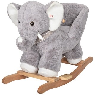 wooden rocking elephant