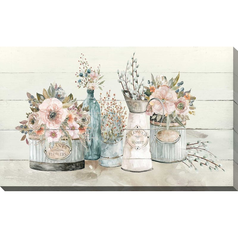 "Flower Market " by Carol Robinson Print on Canvas