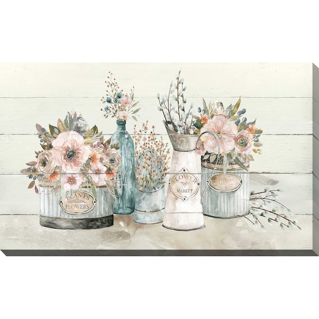 "Flower Market " by Carol Robinson Print on Canvas