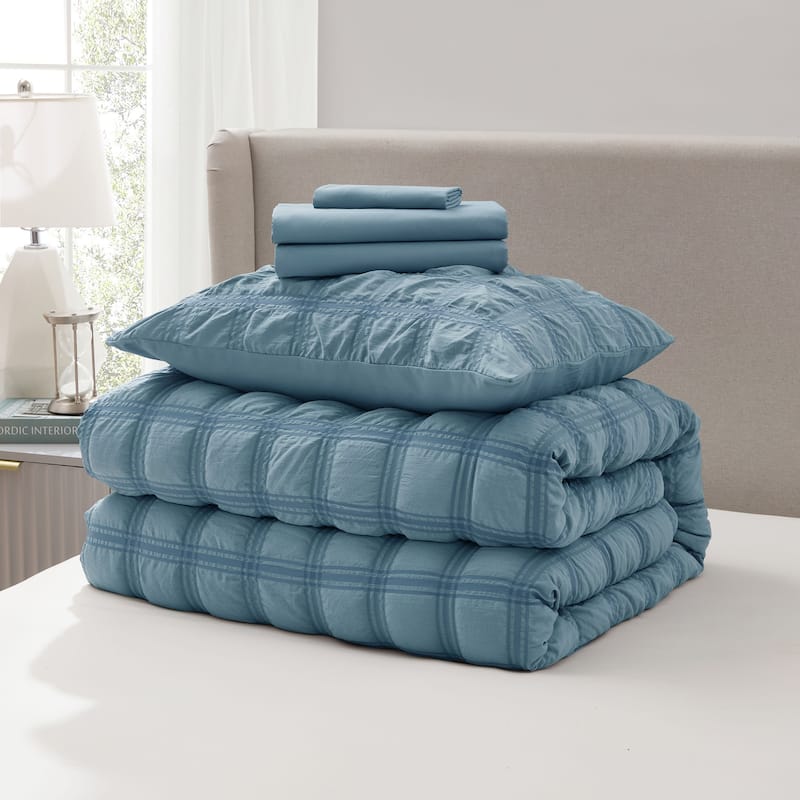 Empyrean Modern Comforter Seer Sucker