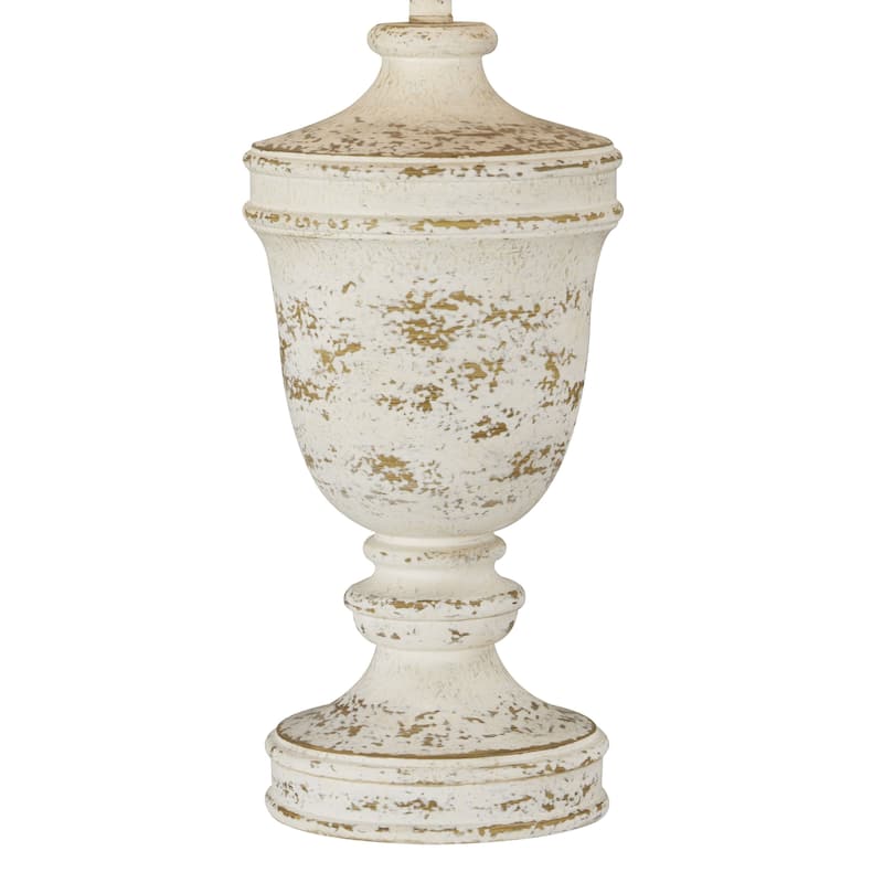 Chrissy 35" Table Lamp with Linen Shade, Cottage White (Set of 2)