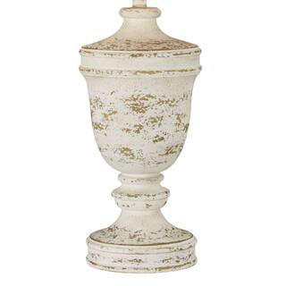 Chrissy 35" Table Lamp with Linen Shade, Cottage White (Set of 2)