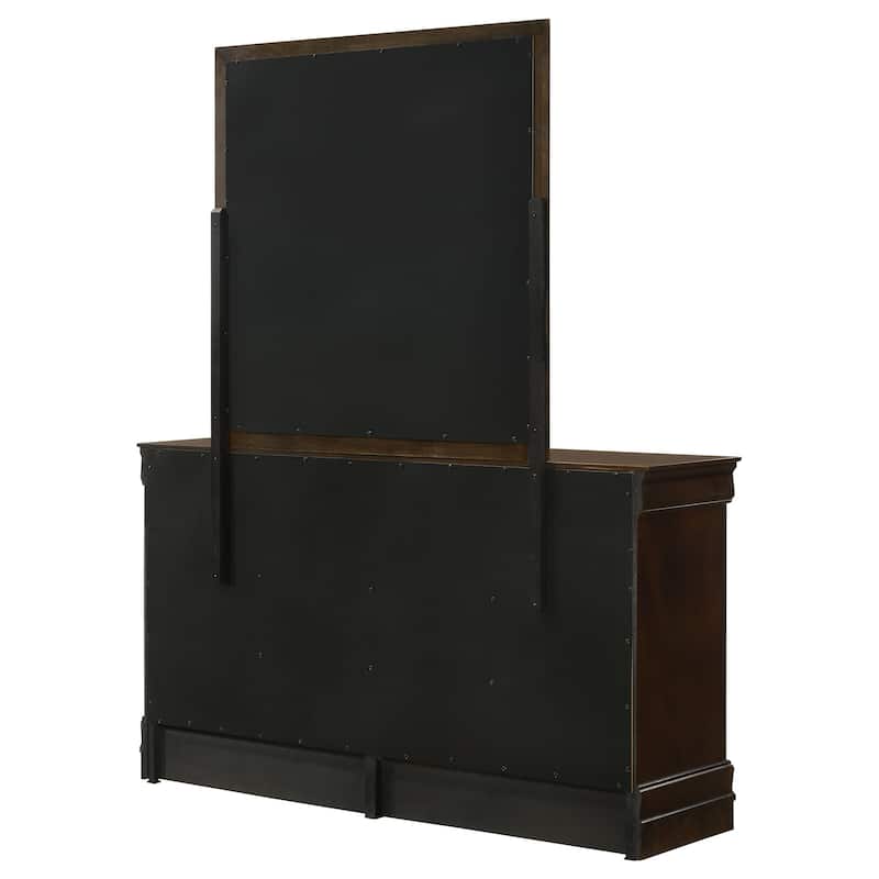 Louis Philippe 6-drawer Dresser Cappuccino