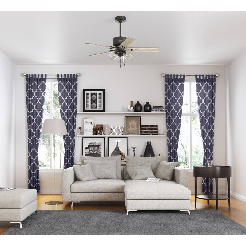 Hunter 44" Sencillo Ceiling Fan with LED Light Kit and Pull Chain