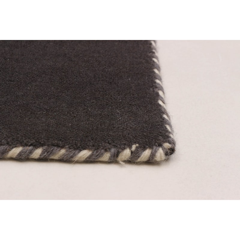 Kashkuli Gabbeh Grey Rug 5'3" x 7'6" - 5'3 x 7'6