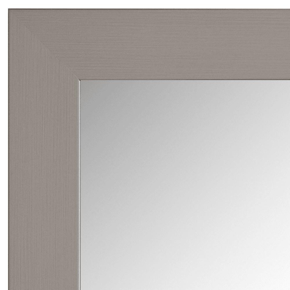 как выглядит Satin Nickel Framed Vanity Mirror фото