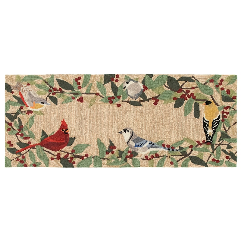 Liora Manne Frontporch Bird Border Indoor/Outdoor Rug