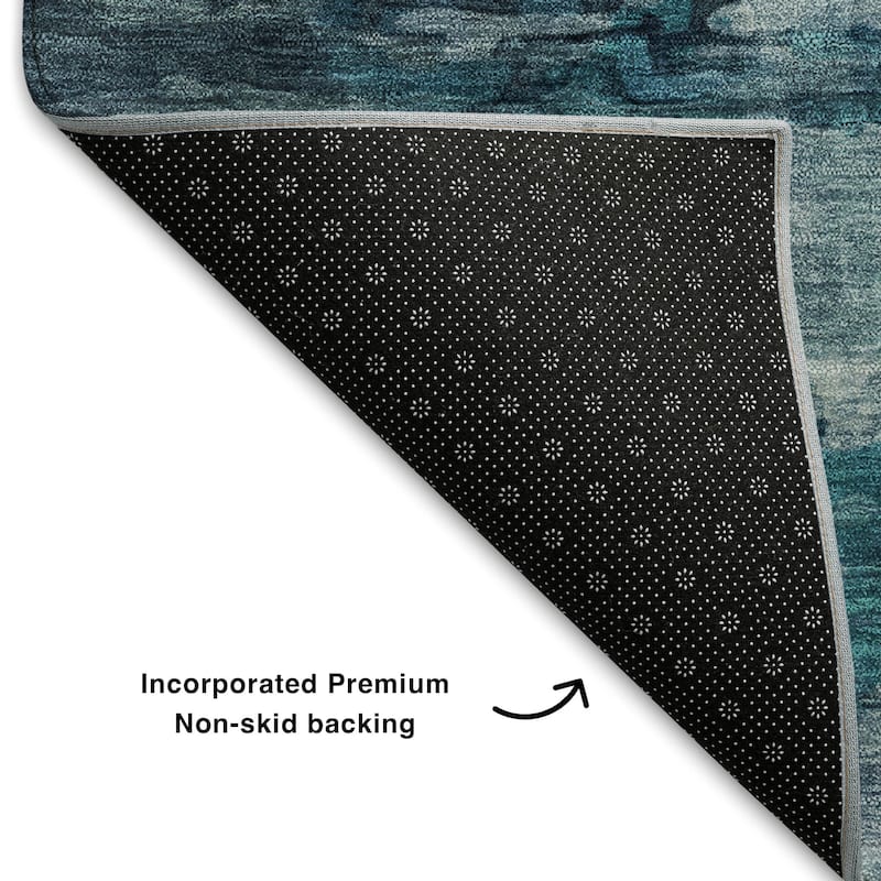 Premium Washable Super Soft Abstract Ombre Mayfield Rug