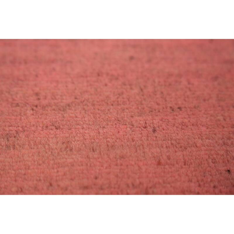 Pink Gabbeh Modern Area Rug Handmade Oriental Wool Carpet - 5'6" x 8'1"