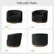 preview thumbnail 16 of 34, Gema Modern 360°Swivel Chenille Ergonomic U-shape Armchair with Solid Wood Legs by HULALA HOME