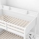 preview thumbnail 11 of 22, Twin Over Full Bunk Bed with Storage Shelves, LED Lights, Charging Station, and Drawer, kid bed,Storage bed
