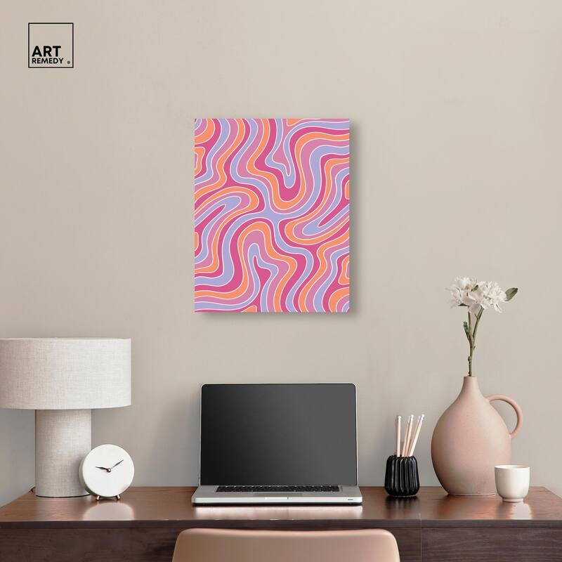 Retro Pop Gummy Bears Canvas by Art Remedy, Gallery Wrapped