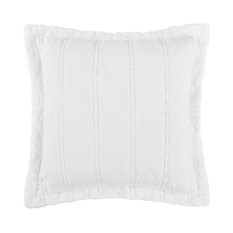 Playa 20" Square Decorative Throw Pillow Cover - White