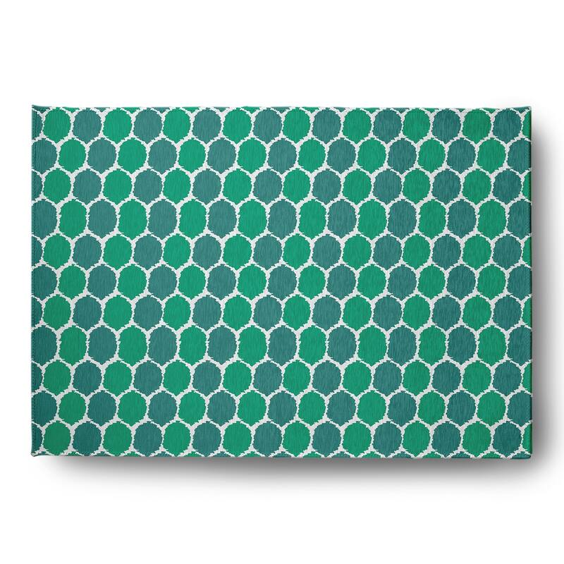 Geometric Rug - Desert Turquoise - 4' x 6'