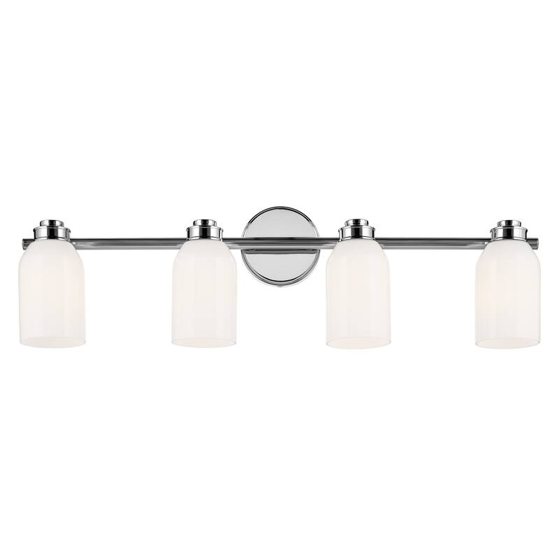 Kichler Lighting Shae 31" 4-Light Vanity Light with White Opal Glass in Chrome