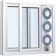preview thumbnail 3 of 2, Bionaire Compact Window Fan with Manual Controls, 3 Blades, White