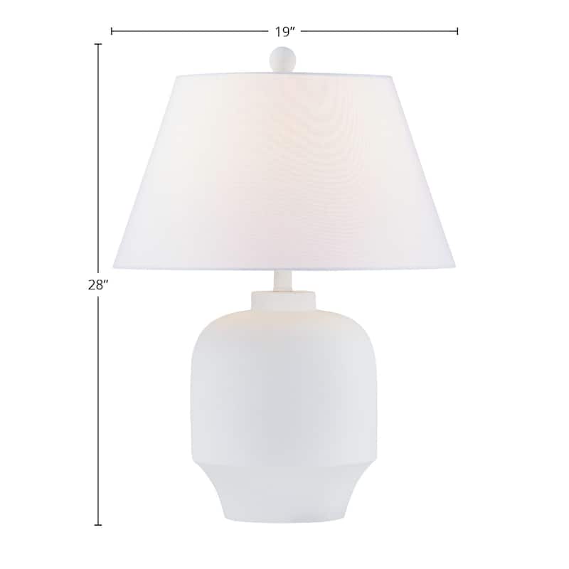 Colbie 28" Table Lamp with Linen Shade, White (Set of 2)