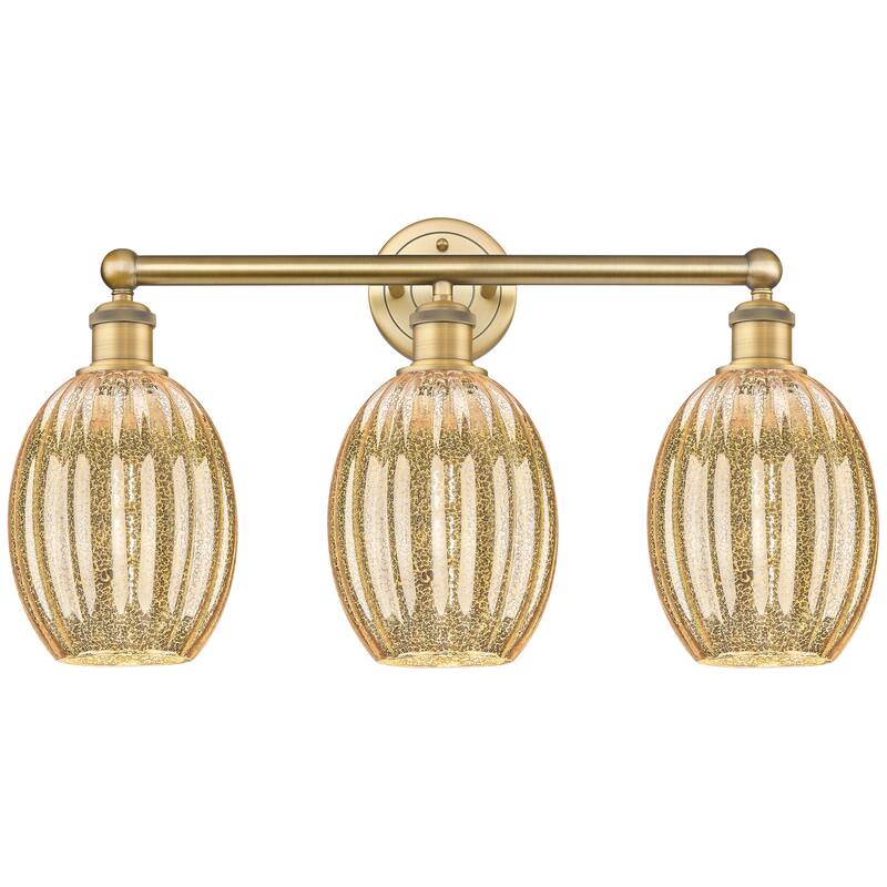 Innovations Lighting Endless Possibilities Edison - Preston - 3 Light 24" Bulb Shade Bath Vanity Light - Mercury/Brushed Brass