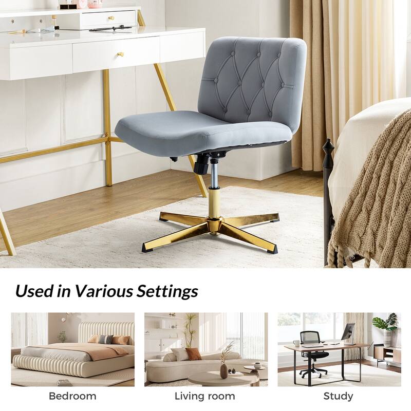 Alfons 360-Degree Swivel & Height Adjustable Task Chair by HULALA HOME