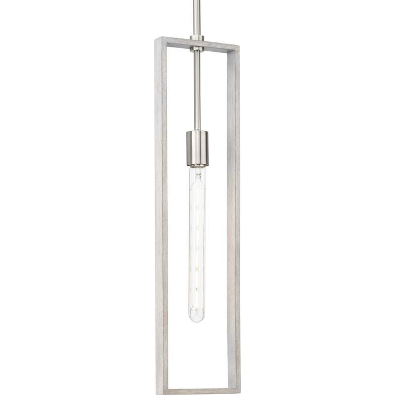 Progress Lighting P500444 Boundary 6" Wide Mini Pendant - Brushed Nickel