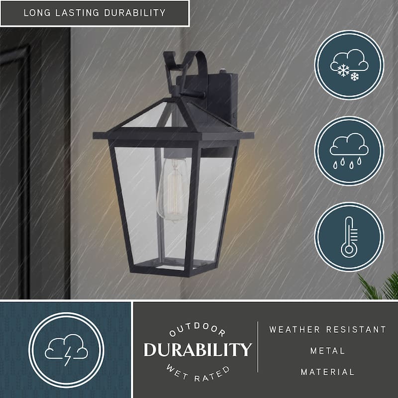 Vaxcel Lighting T0716 Derby 15" Tall Wall Sconce with Lantern Shade