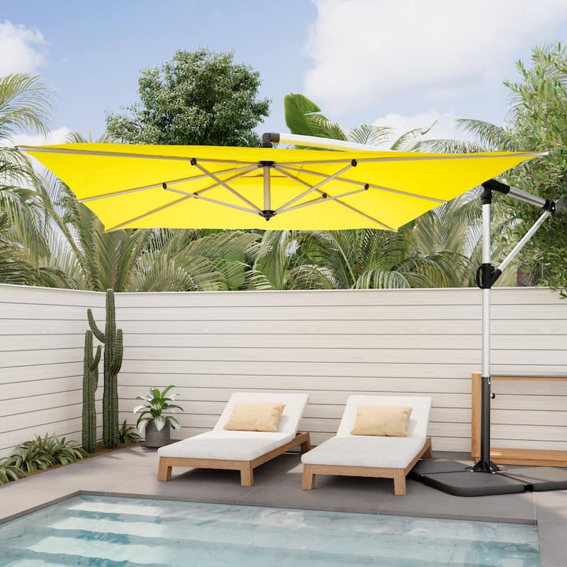 COSIEST 10ft Outdoor Offset Hanging Umbrella Patio Umbrella