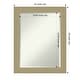 preview thumbnail 4 of 36, Beveled Bathroom Wall Mirror - Mosaic Gold Frame Outer Size: 22 x 28 in