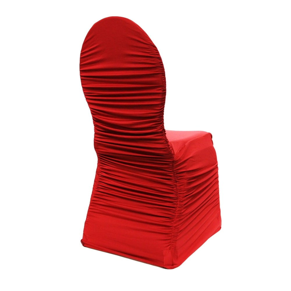 Ruched chair covers deals