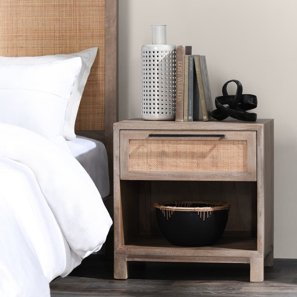 Classic Home Jensen Nightstand in Light Brown