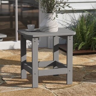 All-Weather Poly Resin Adirondack Side Table - Patio Table