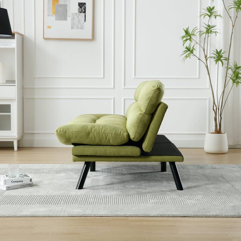 Thick cushion sofa, sofa bed, sleeper sofa with metal feet