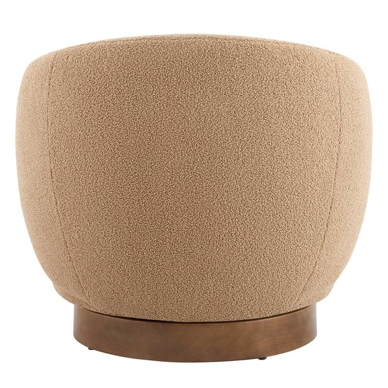 Spruce & Spring Ariel Upholstered Swivel Accent Chair Fabric